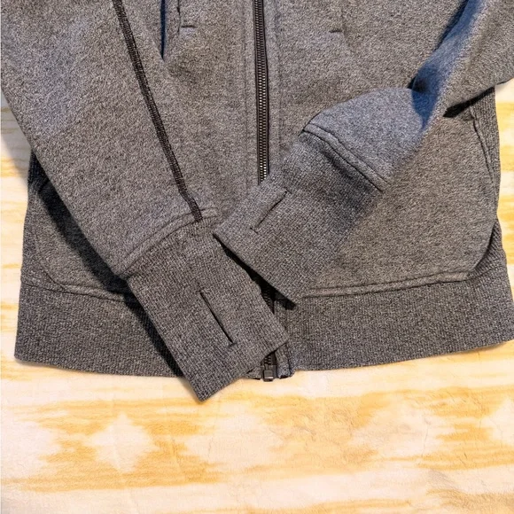 Lululemon Scuba Hoodie II in Heathered Speckled Black Size 4 - Picture 8 of 13